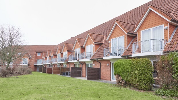 Balkone und Terrassen vom Haus Stranddüne in Duhnen